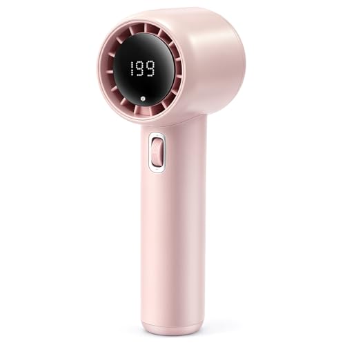Ventilador turbo de mano portátil para deportes con pantalla digital y ajuste Speed(1-199) 2