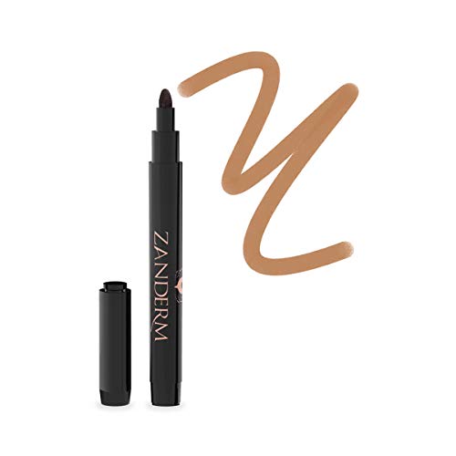 Zanderm Vitiligo Concealer & Camouflage Precision Applicator (Medium Tan)