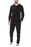 fleece hausanzug damen Öko-Tex Standard 100 SLOUCHER Nicki-Anzug für Herren, Farbe:anthrazit, Größe:XL