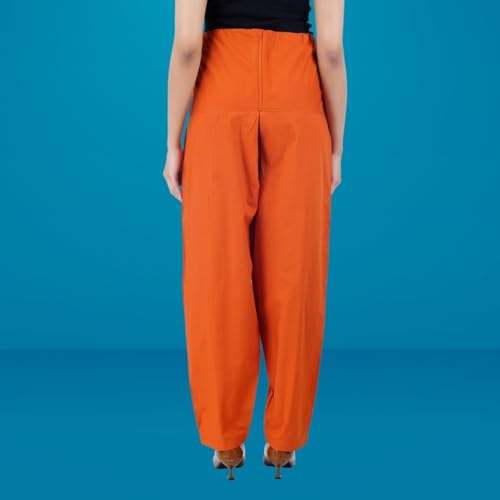 Image of Happy Bunny Salwar Pant - Modern Style Pure Cotton for Women - Ethnic Semi Patiala Trouser - Office,Home - All Day Comfort Wear with Drawstring