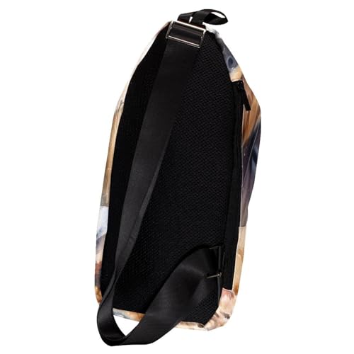 Sac à dos à bandoulière aquarelle chat chien multicolore compact et ergonomique