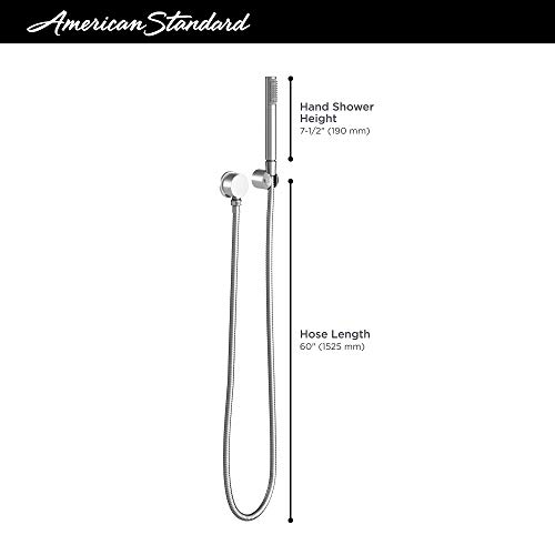 Kit de ducha mano contemporáneo American Standard mate negro miniatura 2