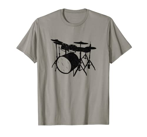 Drums Retro Funny Drummer cita Camiseta