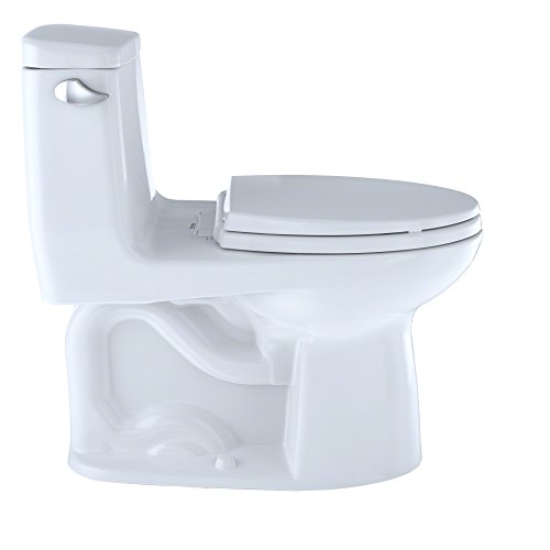 Toto Ms854114E#01 Eco Ultramax Elongated One Piece Toilet, Cotton White #TOP4