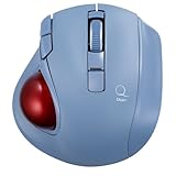 Digio2 トラックボールマウス 小型 Bluetooth 5ボタン ブルー