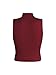 Verdusa Women's Crop Tops Old Money Clothes Sleeveless High Mock Neck Knit Fitted Basic Tank Top Burgundy X-Large