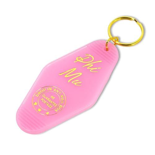 Sorority Shop Phi Mu Vintage Motel Keychain