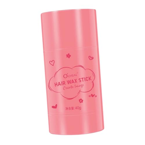 DEARMAMY palo de cera palos de sello de cera palo resbaladizo para el cabello palo resbaladizo cera en crema para peinar el cabello palo para el cabello palo de pelo suelto rosa