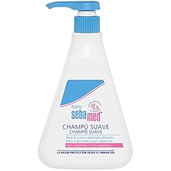 Jabon Sebamed Bebé Sebamed Baby Champú Suave 500ml, Limpieza suave para el cuero cabelludo delicado y cabello fino del bebé
