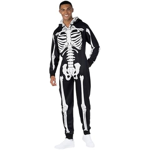 Morph Men's Skeleton Jumpsuit Costume Cover