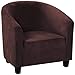 JHLD Copripoltrona Club, Velluto Poltrona da Cocktail Elastico Copripoltrona Lavabile Fodere Coprisedia per Bar Bar-Marrone-Tub Chair