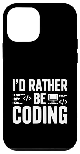 I'd Rather Be Coding Funny Programmer ���[���A �X�}�z�P�[�X iPhone 12 mini �p