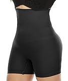 Women's High Waisted Shapewear Tummy Control Body Shaper Shorts Thigh Slimmer Panties Black