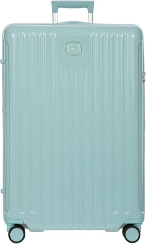Image of Bric's Positano Spinner - Expandable Luxury Checked Luggage With Spinner Wheels - Lightweight Suitcases Made From Durable Polycarbonate - Protector Cover Included - 30 Inch, Light Blue