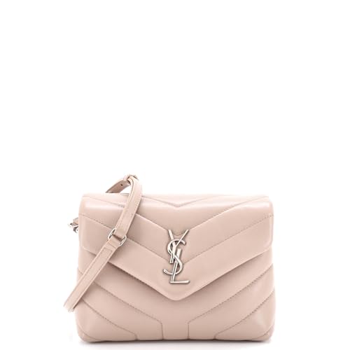 Saint Laurent Loulou Chevron Leather Shoulder Bag