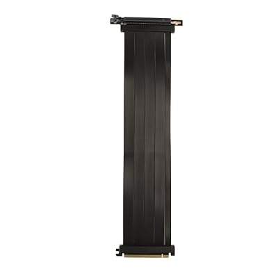 PCIe 4.0 Riser Cable 15.8in High-Speed Flexible GPU Extension with Anti-Interference & Lossless 90 Degree Connector for RTX & RX Graphics Cards
