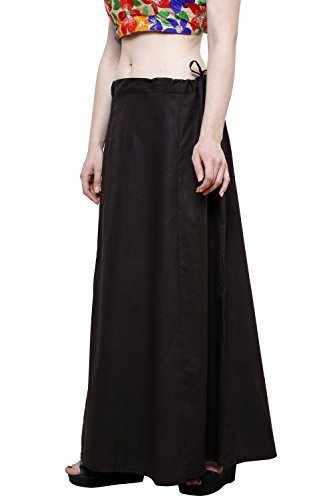 Image of Pistaa's combo of Women's Cotton Best Plain Solid Indian Readymade Inskirt Saree petticoats
