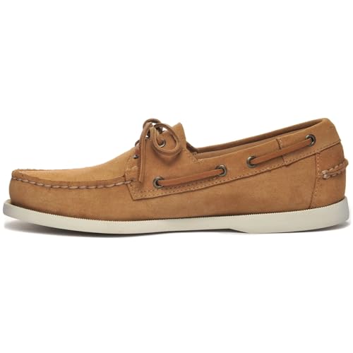 Sebago Herren Segel-/Bootsschuhe Halbschuhe Portland Flesh Out 7111PTW Braun, Groesse:45 EU