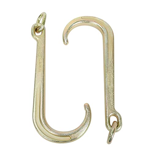 G70 Steel 15" J Hook Tow Axle Strap Wrecker Roll Back Clevis W - Foto 3