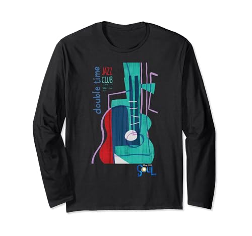 T-shirt Disney Pixar Soul de collection Jazz Club manches longues noir vêtement cinéma