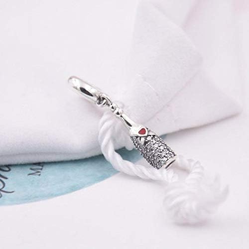 BOLENVI Celebration Champagne Alcohol Drink 925 Sterling Silver Pendant Charm Bead For Pandora & Similar Charm Bracelets or Necklaces - Image 3