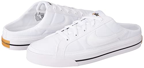 Nike Court Legacy Mule Womens Shoes Size 7, Color: White/Black #TOP1