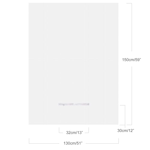 Apalus Fliegengitter für Dachfenster, Insektenschutz zum Anbringen an Klappfenster, Zuschneidbar auf Fenstergrößen bis 130x150cm, Weiß