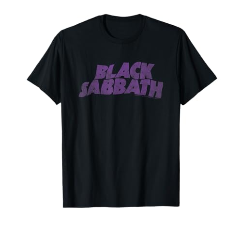 Officiel Black Sabbath Retro Wavy Logo T-Shirt