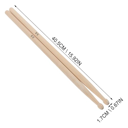 Baquetas clásicas de madera maple para batería miniatura 5