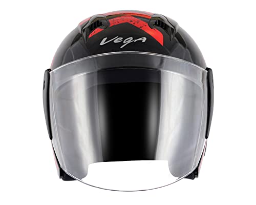 Image of Vega Lark Victor Black Red Helmet-L