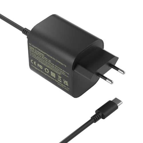 Cargador de Switch 2 - Adaptador de Corriente alterna de 60W para Nintendo Switch 2 / OLED/Lite/Steam Deck, Soporte para el Modo de Muelle de TV, Carga rápida con Cable USB C de 5,9 pies