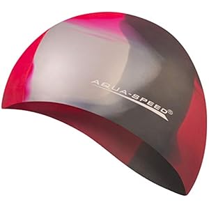 Aqua Speed BUNT Colourful swim cap + microfibre towel | adult | child | swim cap | swimming cap | silicone | tearproof | waterproof | bathing