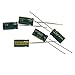 Heyiarbeit 100 Pcs 1uF 400V Aluminum Electrolytic Capacitor 6 x 12mm, Green Radial Leads Capacitors for Audio-Video Project Electronic Repair Part