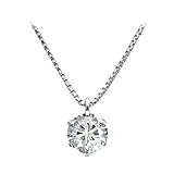 [華きらり] 【鑑定書付き】 天然ダイヤ ネックレス 1.0ctUP プラチナ Dカラー/SI1クラス/Excellentカット H&C ダイヤモンド ベネチアンチェーン