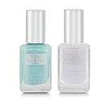 karma organic amazing Natural Nail Polish Color & 2 in 1 base topcoat - Non Toxic, Vegan, Cruelty Free Nail Paint