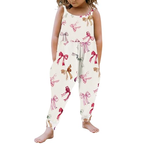 Kislio Toddler Baby Girls Jumpsuit One Piece Mermaid Romper Sleeveless Strap Summer Outfits Pockets Clothes 1-6 Years
