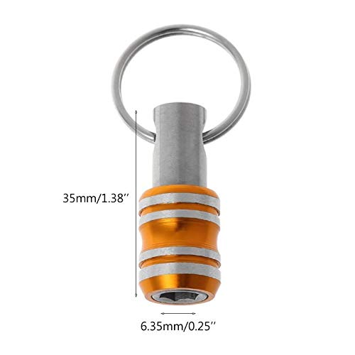 Drill Set bit 1/4 Inch Hex Shank Screwdriver Bits Holder Extension Bar Drill Screw Adapter Easy Change Keychain Drill Collet Adapter