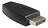 DeLock Adapter Displayport Stecker auf DisplayPort Mini Buchse Schwarz