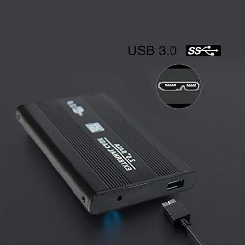 Image of PremiumAV 2.5-Inch SATA Portable External Hard Drive - Slim USB Storage Device for Laptop, PC, Mac, Smart TV - High-Speed Data Transfer, Plug & Play Backup Drive - Black