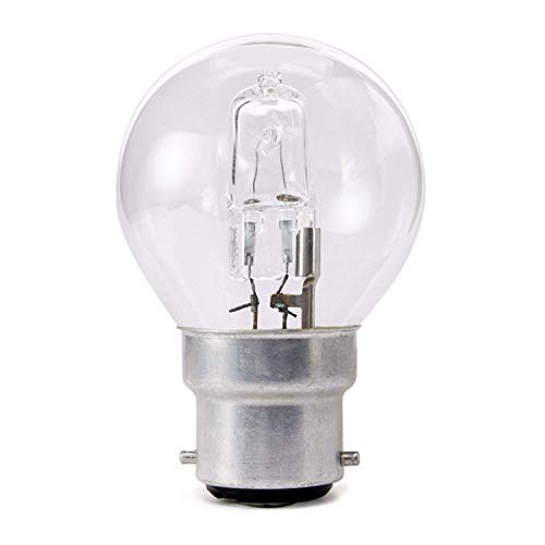 10 x Pack 18w = 25w 240v BC B22 Bayonet Cap Low Energy Quality Eco Halogen Clear Golfball Light Bulbs
