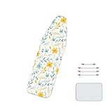 Double épaisseur : la housse est fabriquée en coton naturel + feutre, elle est respirante et peut disperser efficacement la chaleur et la vapeur, vous offrant une meilleure expérience de repassage