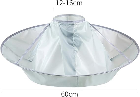 Capa impermeable para corte de cabello con nylon antiestático miniatura 3