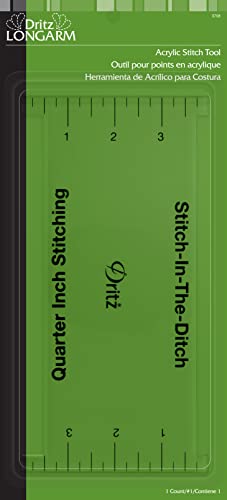 Dritz Longarm Dritz Acrylic 1/4" Presser Foot, Clear Stitch Tool