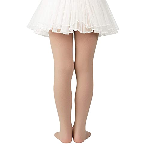 Image of Zando Ballet Tights for Girls - Ultra Soft Girls Dance Tights Elastic Ballet Footed Halloween Tight Girl for Daily School