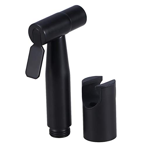 Veemoon 2 Piezas Rociar Cabezal De Ducha Boquilla De Bidé De Acero Inoxidable Black