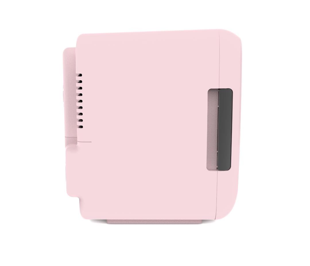 Frigidaire Pink Mini Personal Fridge Cooler, 1 Gal Capacity Fits Six Cans, Includes Plugs For Home Outlet & Dc Charger, Built In Bluetooth Speaker on Fridge.com - View 5