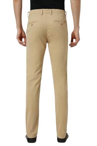 Image of Peter England Men's Slim Fit Mid Rise Super Premium Wrinkle Free Casual Trouser Chinos