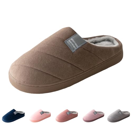 Slippers For Women Indoor Unisex Mens Womens Cozy Memory Foam Scuff Slipper Casual Slip On Warm House Shoes Outdoor Slides With Arch Support Rubber Sole