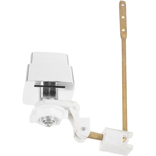 VILLFUL トイレ水洗レバーハンドル 旧型サイドプレス式銅製レバー 耐久性メタル素材 シングルボタン設計 簡単交換用便器部品