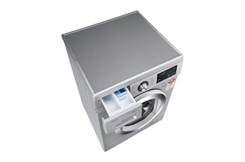Image of LG 7 Kg 5 Star Inverter Fully-Automatic Front Loading Washing Machine (FHM1207BDL, Silver, 6 Motion Direct Drive)